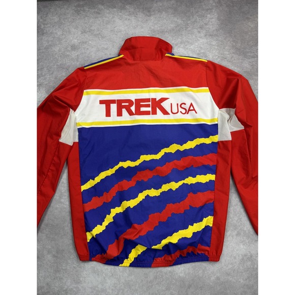 Vintage Trek Jacket Mens Large Gore-Tex Cycling Windbreaker 90s Mogul Black - Picture 12 of 15